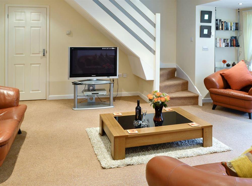 Spacious living room at Riverside Villa in Liskeard, Cornwall