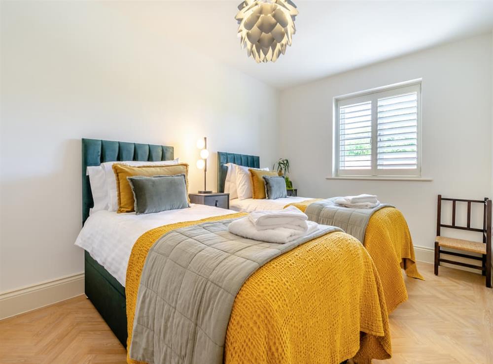Twin bedroom at Riverside Walk in Ruswarp, near Whitby, North Yorkshire