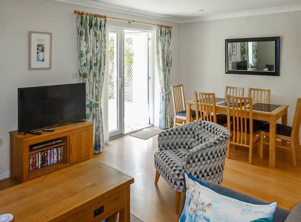 Living and dining areas at Riverstones in Falmouth, Cornwall