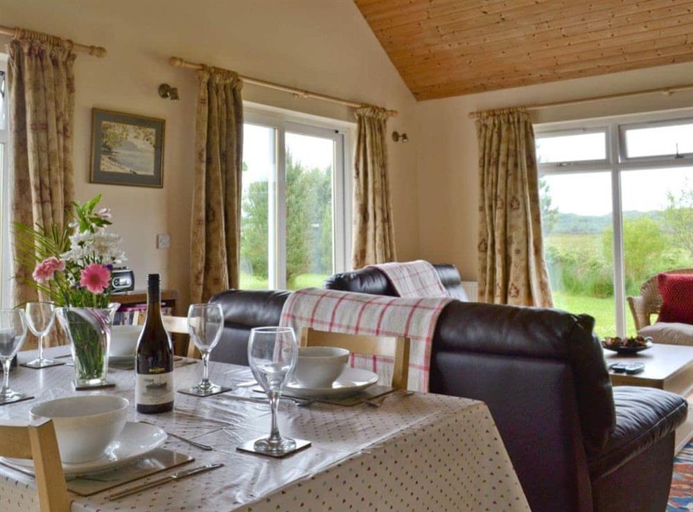 Dining area within open-plan living room (photo 2) at Riverview Cottage in Acharacle, Argyll