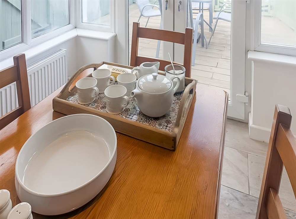 Dining Area at Riverview Cottage in Acton Bridge, near Northwich, Cheshire