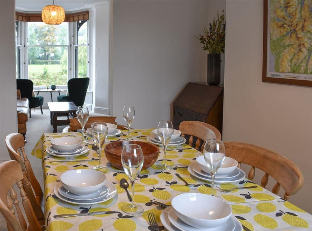 Dining area at Riverview in Kendal, Cumbria