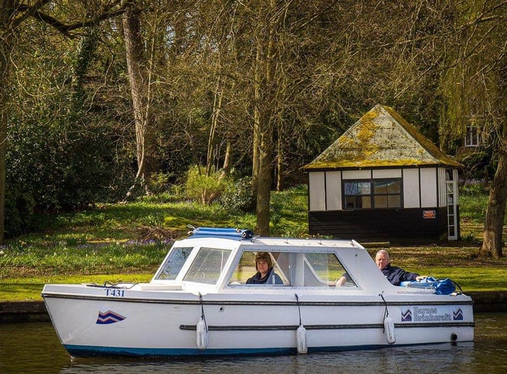 A gentle trip along the water at Riverview in Wroxham, Norwich., Norfolk