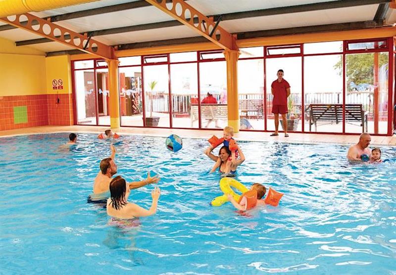 Indoor heated swimming pool at Riviera Bay in Brixham, Devon