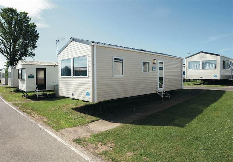 One of the caravans at Riviere Sands in Hayle, South Cornwall