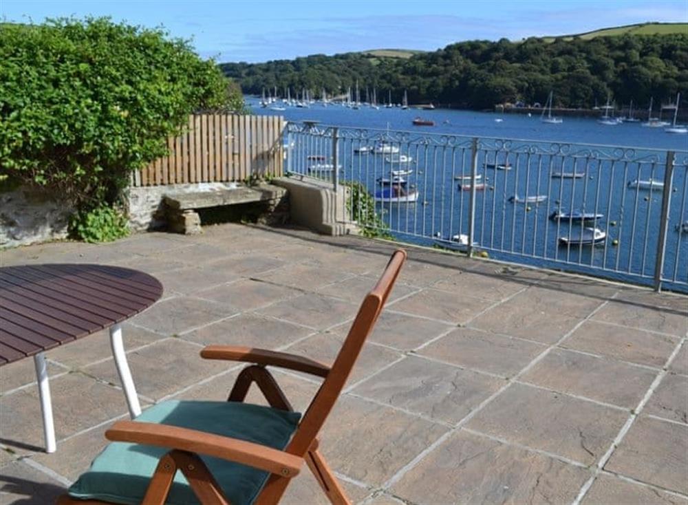 Relax on the terrace and admire the views at Roadstead in Fowey, Cornwall