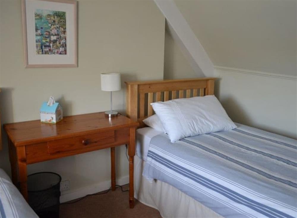 Twin bedroom located on the top floor with wonderful views at Roadstead in Fowey, Cornwall