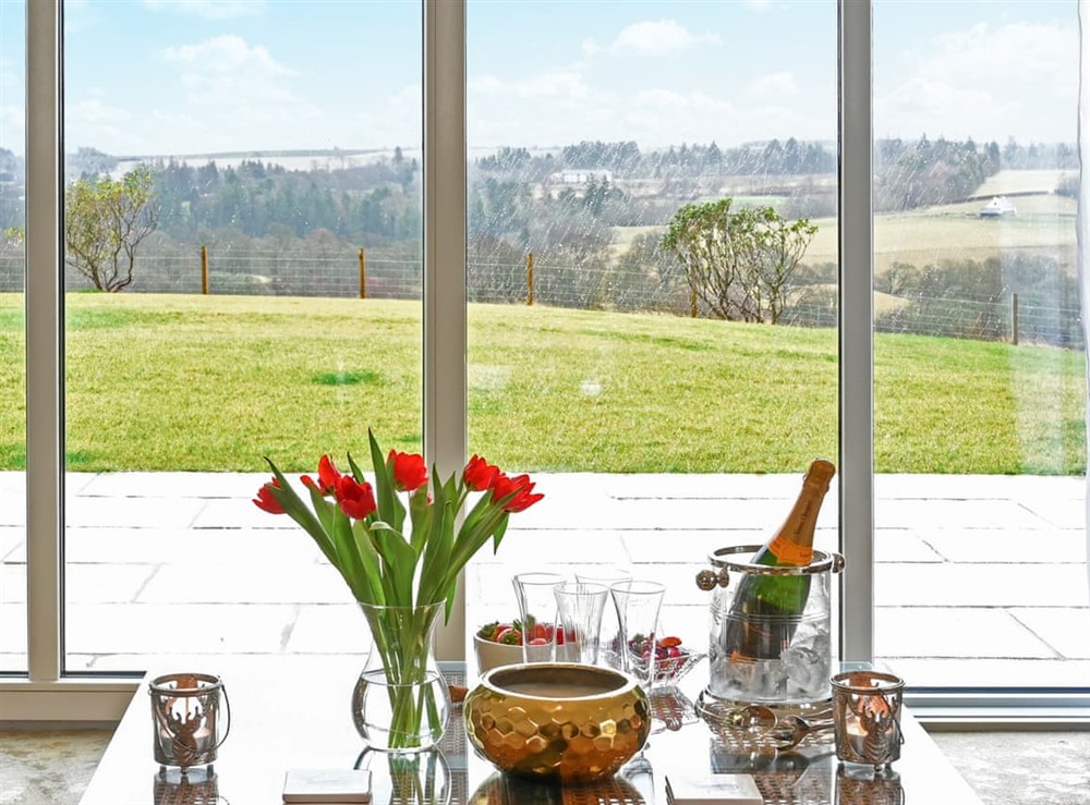 View at Robin Cottage in Logiealmond, near Crieff, Perthshire
