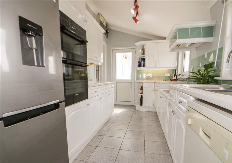 This is the kitchen at Robin Hill, Duporth near St Austell