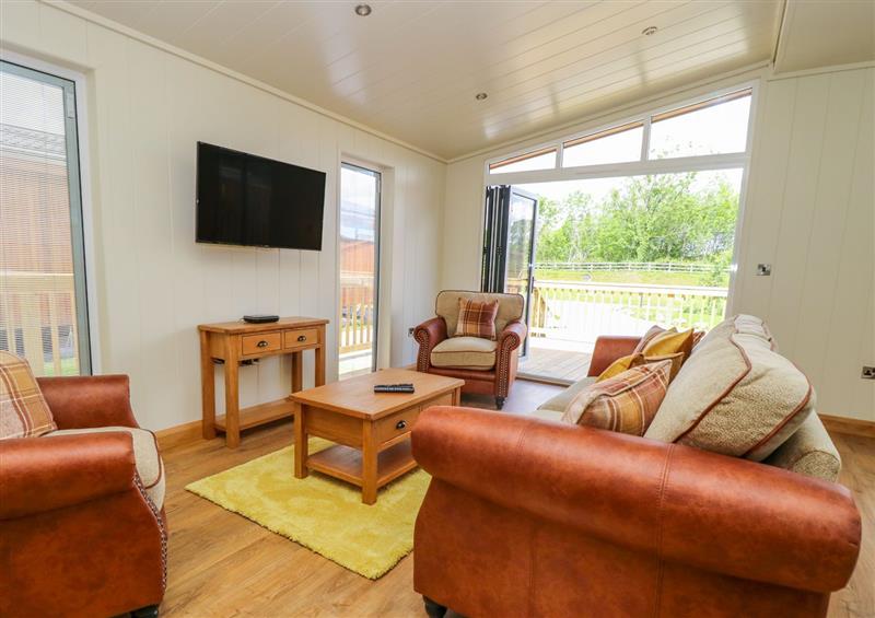 Relax in the living area at Robin Lodge, Gargrave