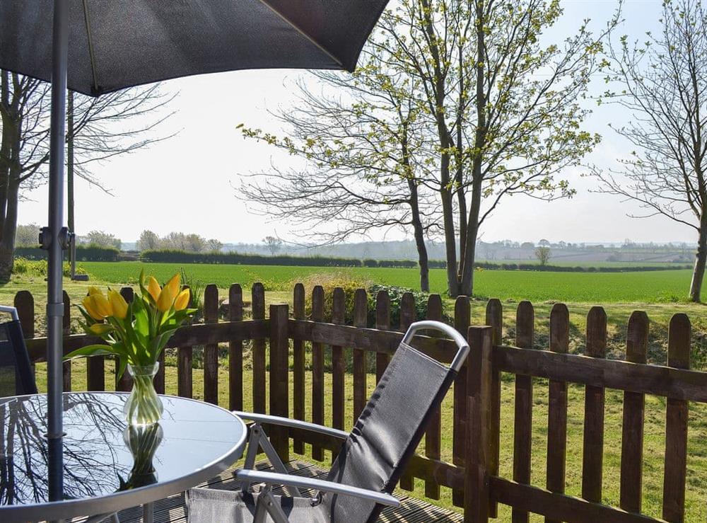 Wonderful views over the surrounding countryside at Robin Lodge in York, North Yorkshire