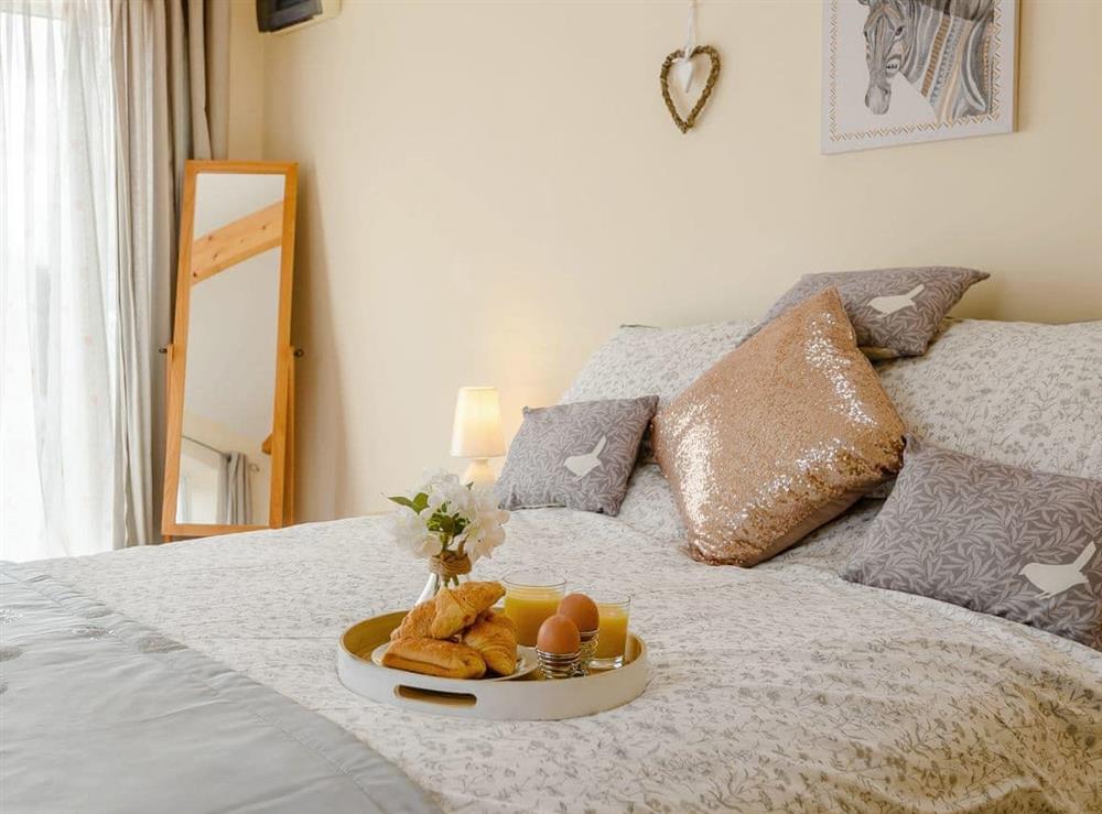 Relaxing bedroom perfect for breakfast in bed at Robins Barn in Skegness, Lincolnshire