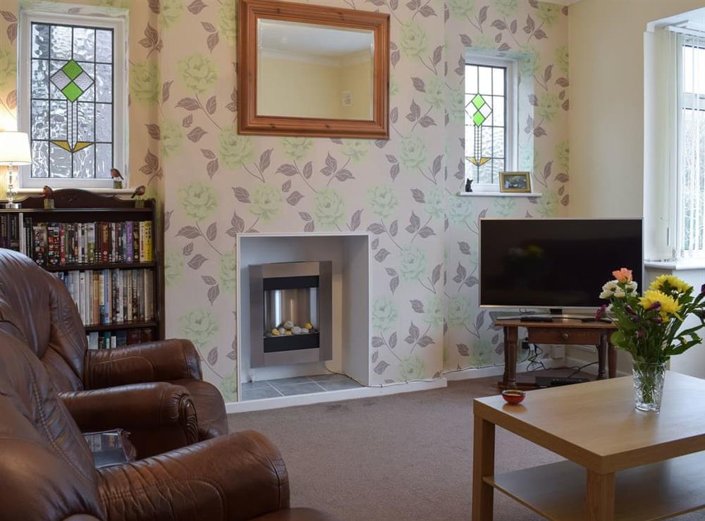 Living room at Robins Nest in Hoghton, near Preston, Lancashire