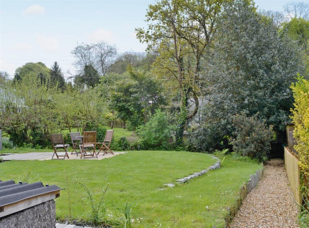 Charming garden and grounds at Rock Bottom in Milton Combe, near Yelverton, Devon