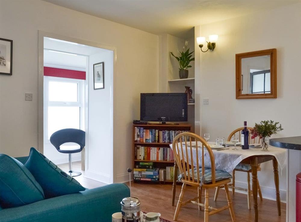 Welcoming living area at Rock Cottage in Ardentinny, near Dunoon, Argyll and Bute, Scotland