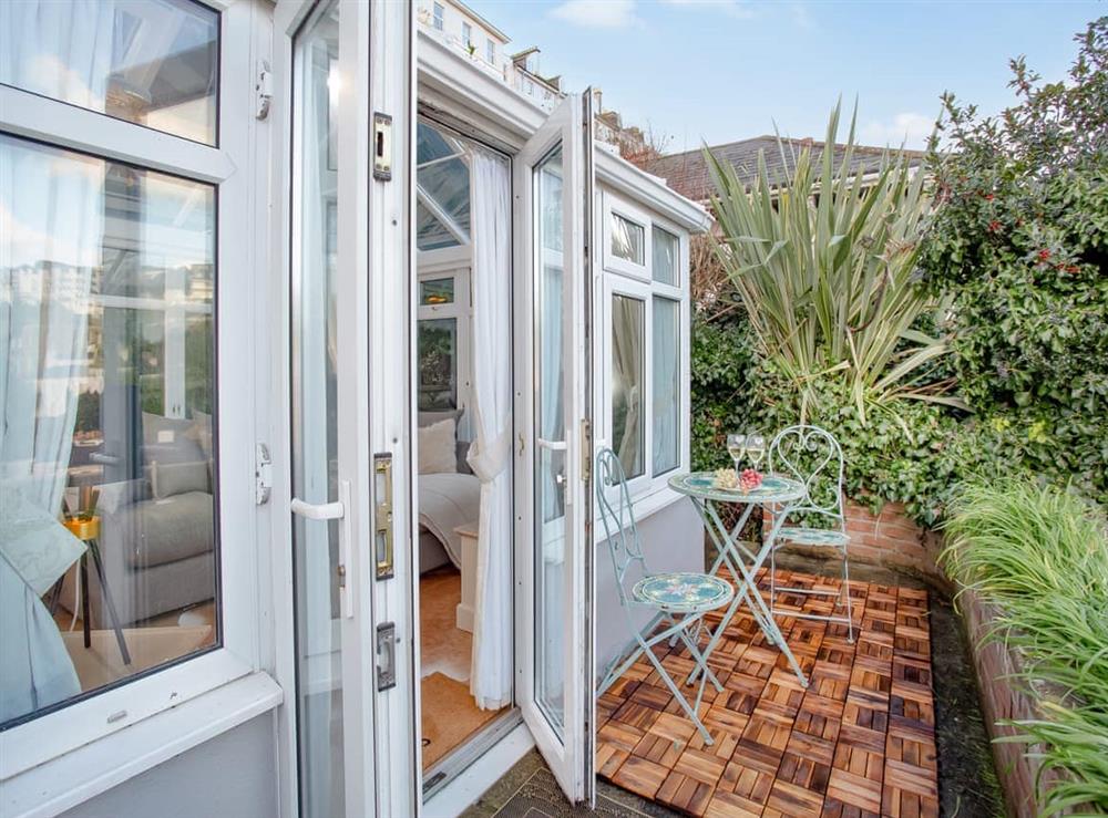 Terrace at Rock House Apartment in Torquay, Devon