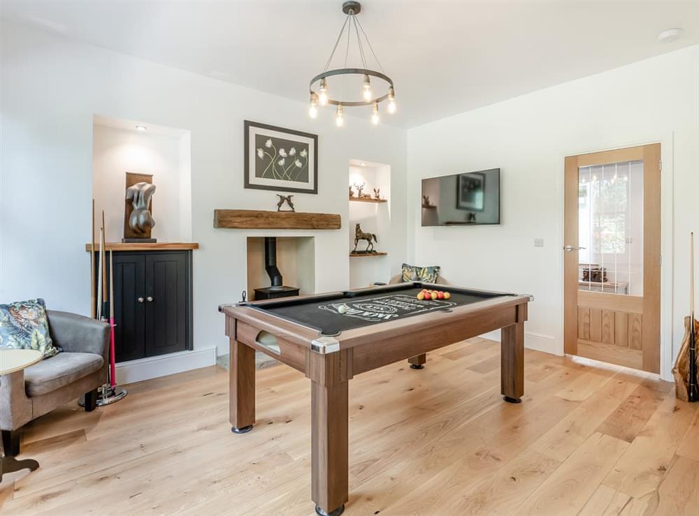 Games room at Rock House in Pickering, North Yorkshire