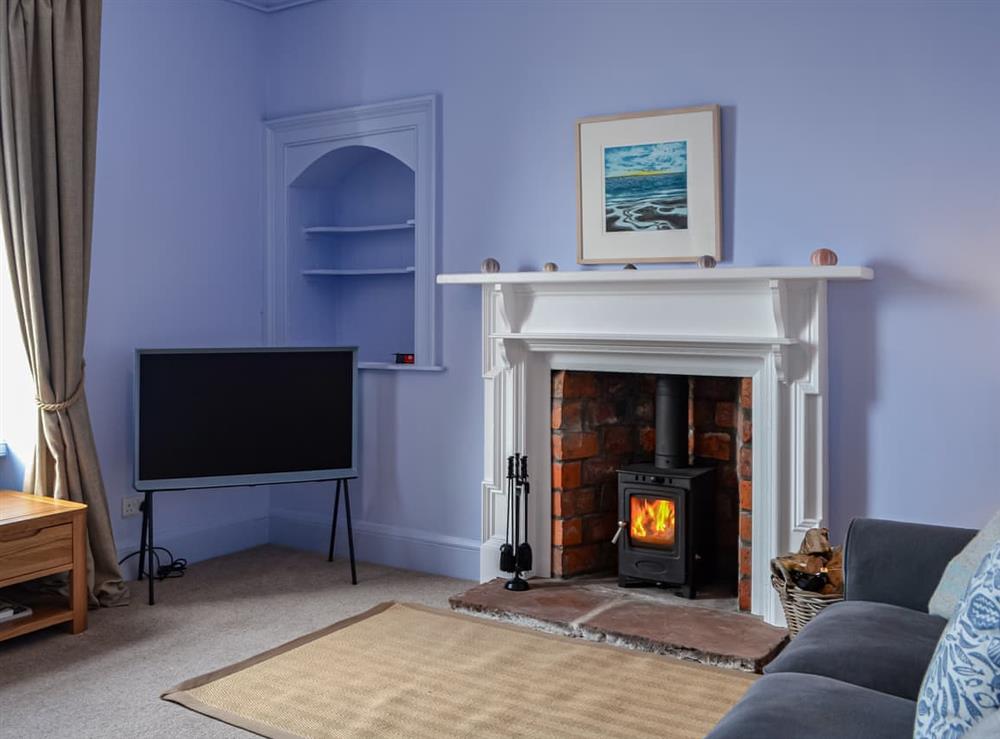 Living room at Rock Pool in Port William, near Newton Stewart, Wigtownshire