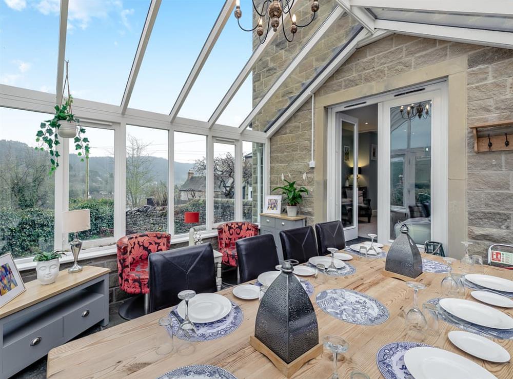 Conservatory at Rock Terrace in Bakewell, Derbyshire
