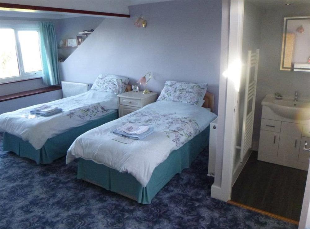 Twin bedroom at Rock Villas in Silverdale, near Carnforth, Lancashire