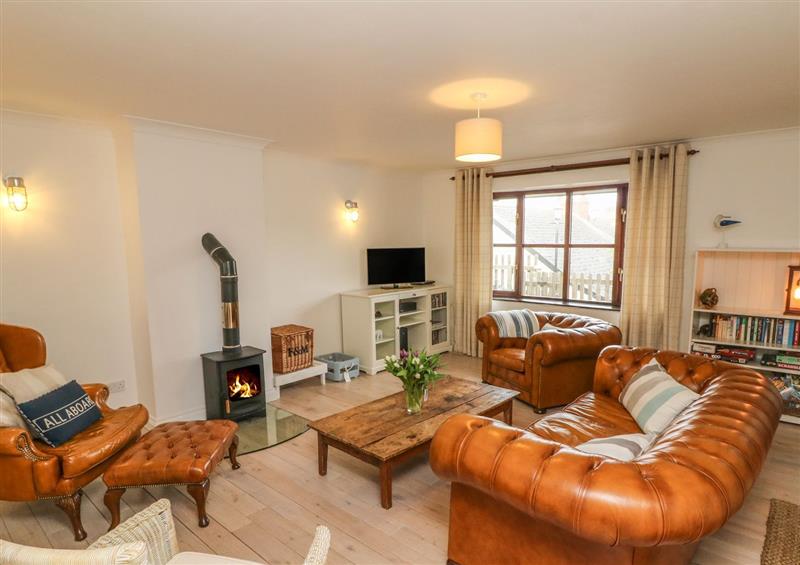 Enjoy the living room at Rockham Bay View, Mortehoe