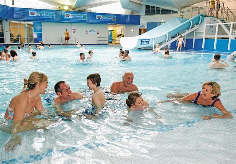 Indoor heated swimming pool at Rockley Park in Poole, Dorset