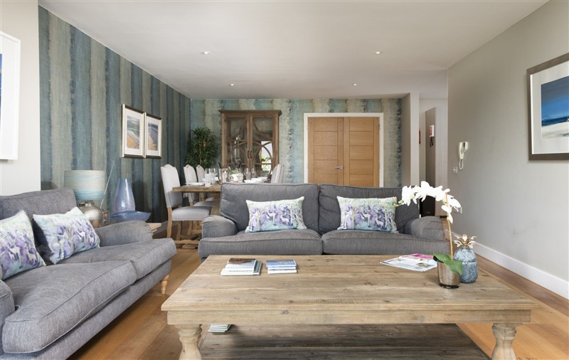 This is the living room at Rockpool at Salt, Cornwall
