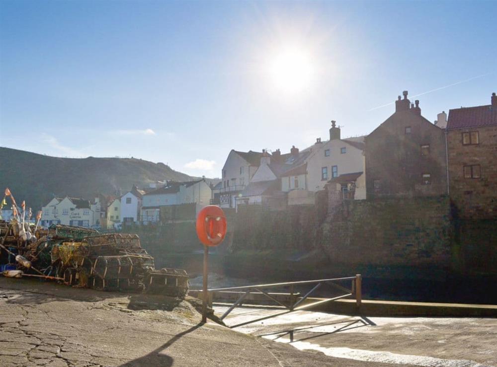 The picturesque village of Staithes at Rockpool Cottage in Saltburn-by-the-Sea, North Yorkshire
