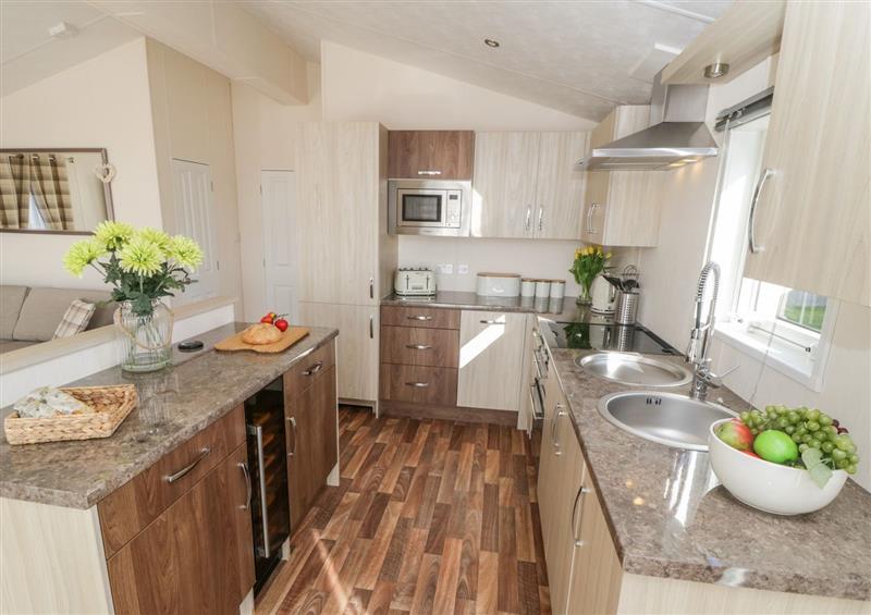 This is the kitchen at Rockpool Retreat, Runswick Bay near Hinderwell