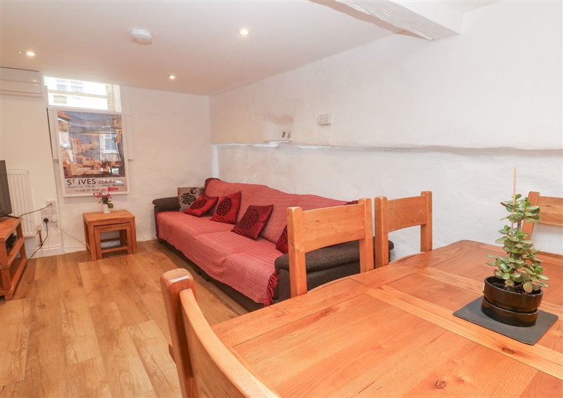 This is the living room at Rockpools, 23 Carncrows Street, St Ives