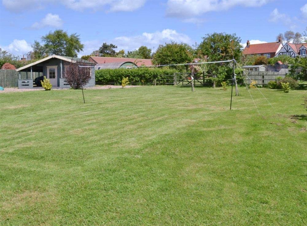 Garden and grounds at Rockville Cottage in Bempton, near Flamborough, North Humberside