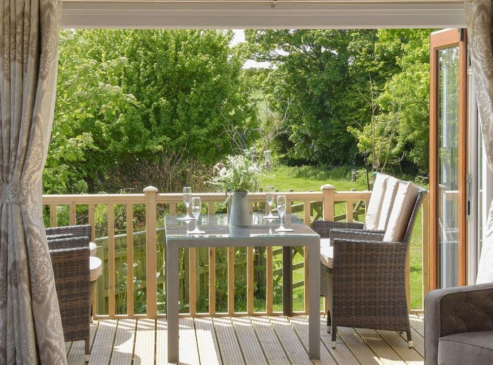 Charming decked area at Rockville Lodge, 