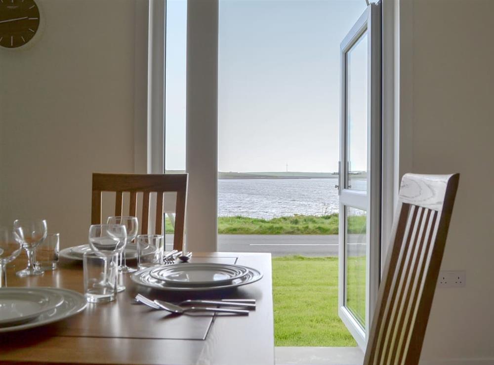 Dining area with lovely views at Rockworks Chalets No. 2, 