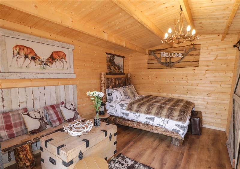 This is a bedroom at Rocky Ridge Cabin, Castlerock