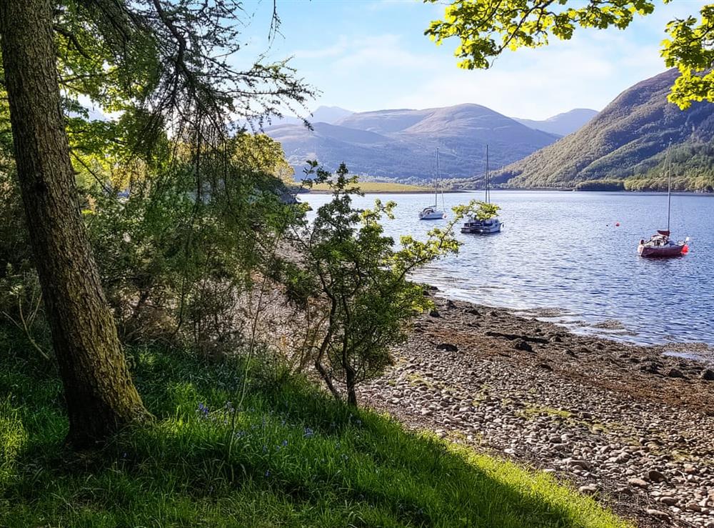 Bishops bay. A  5 minute walk away at Roe Deer Cottage in North Ballachulish, near Glencoe, Inverness-Shire