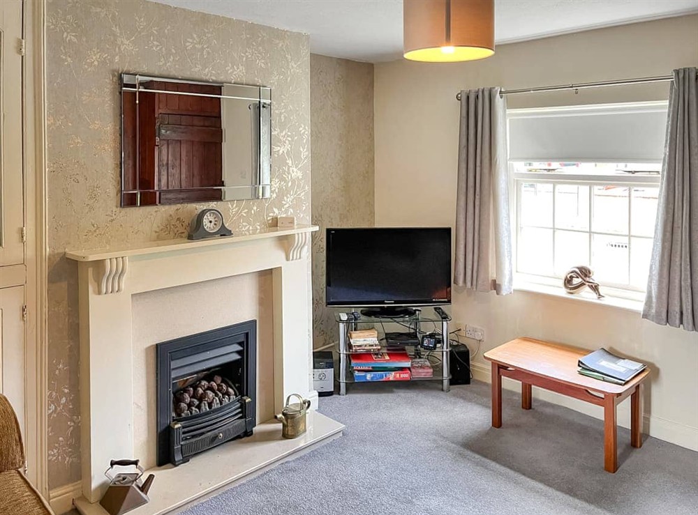 Living area at Rogue Cottage in Wheldrake, near York, North Yorkshire