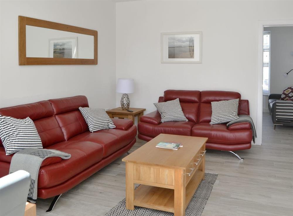 Comfy living area at ROK House in Amble, Northumberland