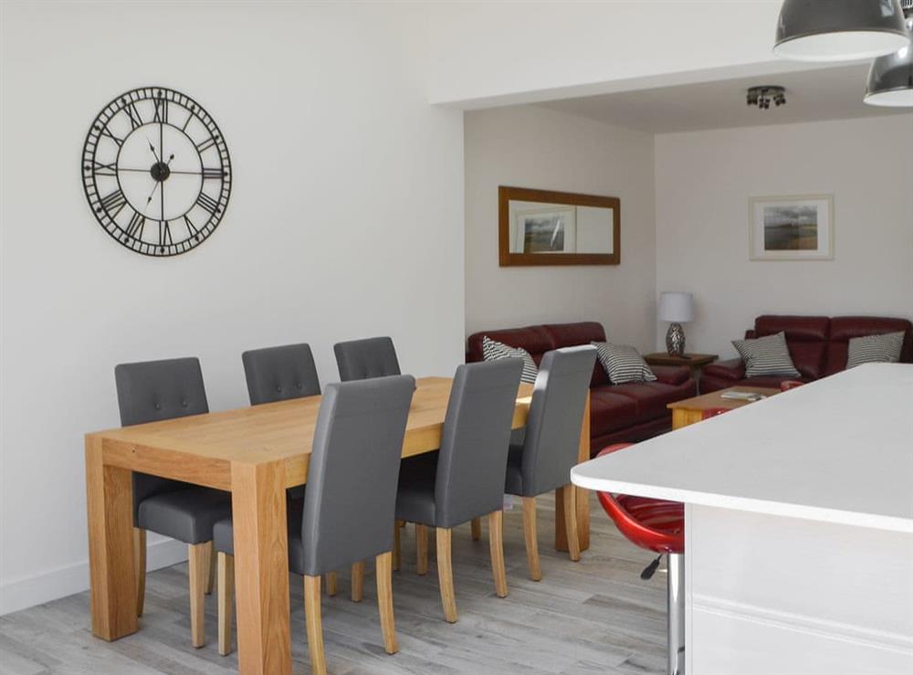 Ideal dining area at ROK House in Amble, Northumberland