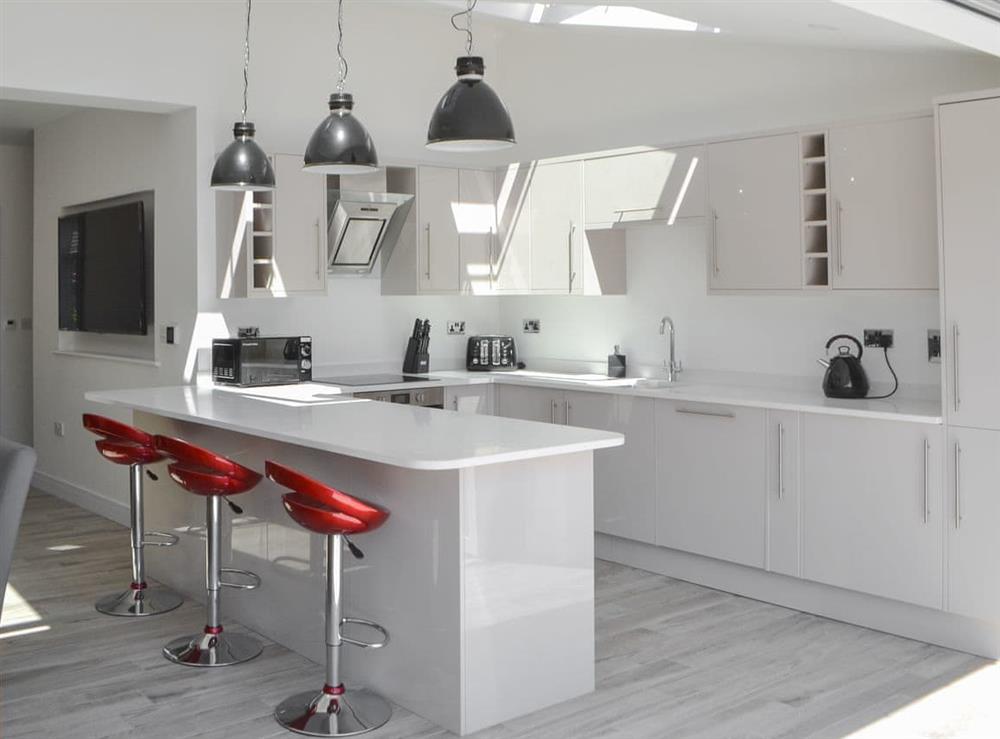 Stunning kitchena rea at ROK House in Amble, Northumberland