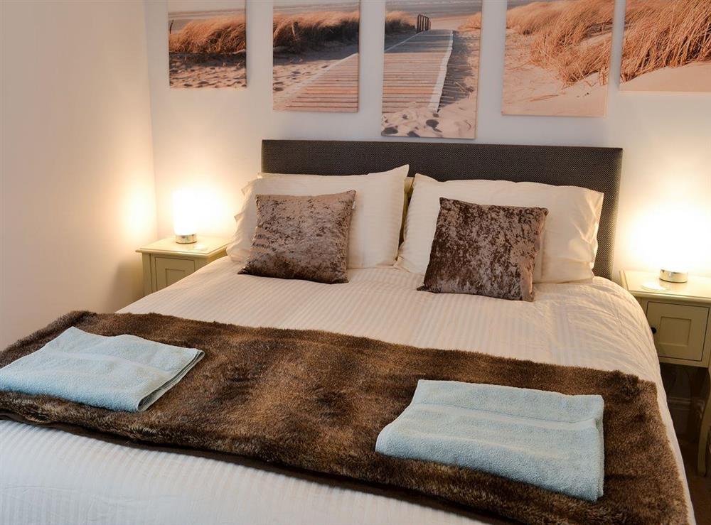 Double bedroom at Roland Cottage in Falmouth, Cornwall