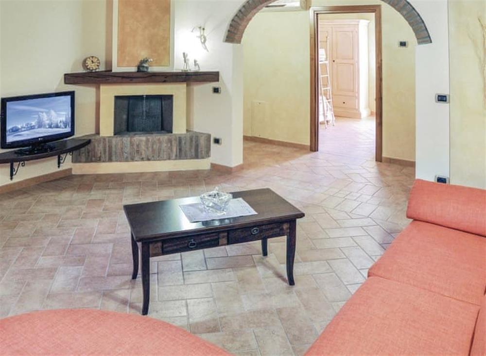 Living area at Rolanda in Lajatico, Italy