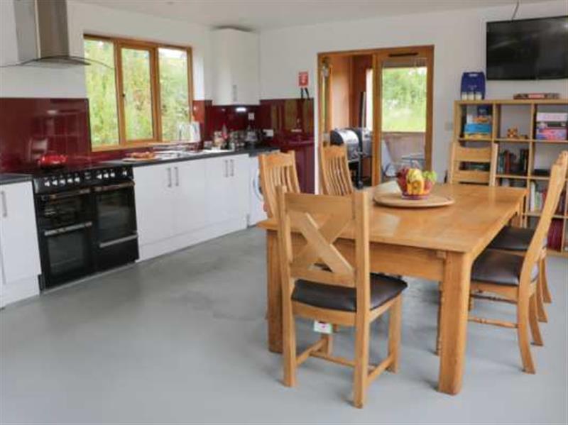 The kitchen and dining area at Rolling Hills, Bishops Castle, Shropshire