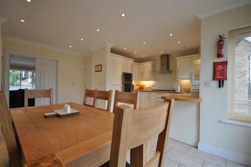 The kitchen and dining area at Rolling Hills, Weymouth, Dorset
