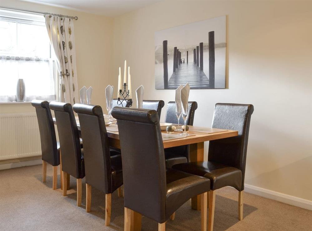 Stylish dining area at Rolton House in Ambleside, Cumbria