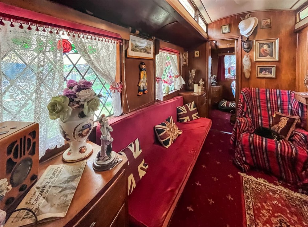 Open plan living space at Romney Wagon in Hailsham, East Sussex
