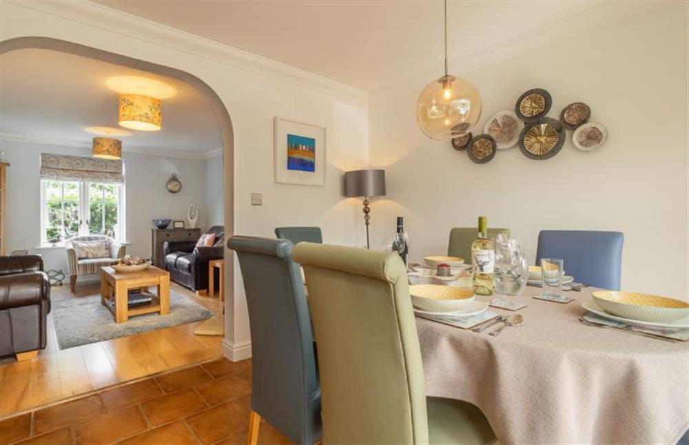 Ground floor: The dining area leads to the sitting room at Roof Top View, Wells-next-the-Sea