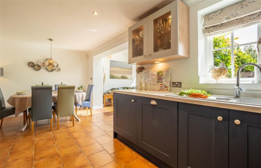 Ground floor: The kitchen and dining area are ideal for socialising at Roof Top View, Wells-next-the-Sea