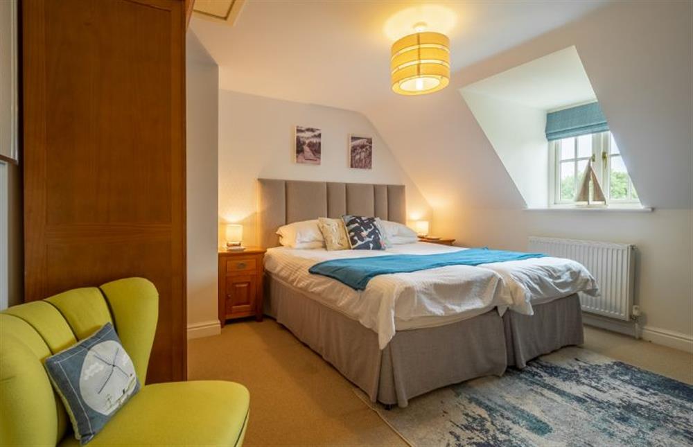 Second floor: Bedroom two has super-king which can be made into a twin at Roof Top View, Wells-next-the-Sea