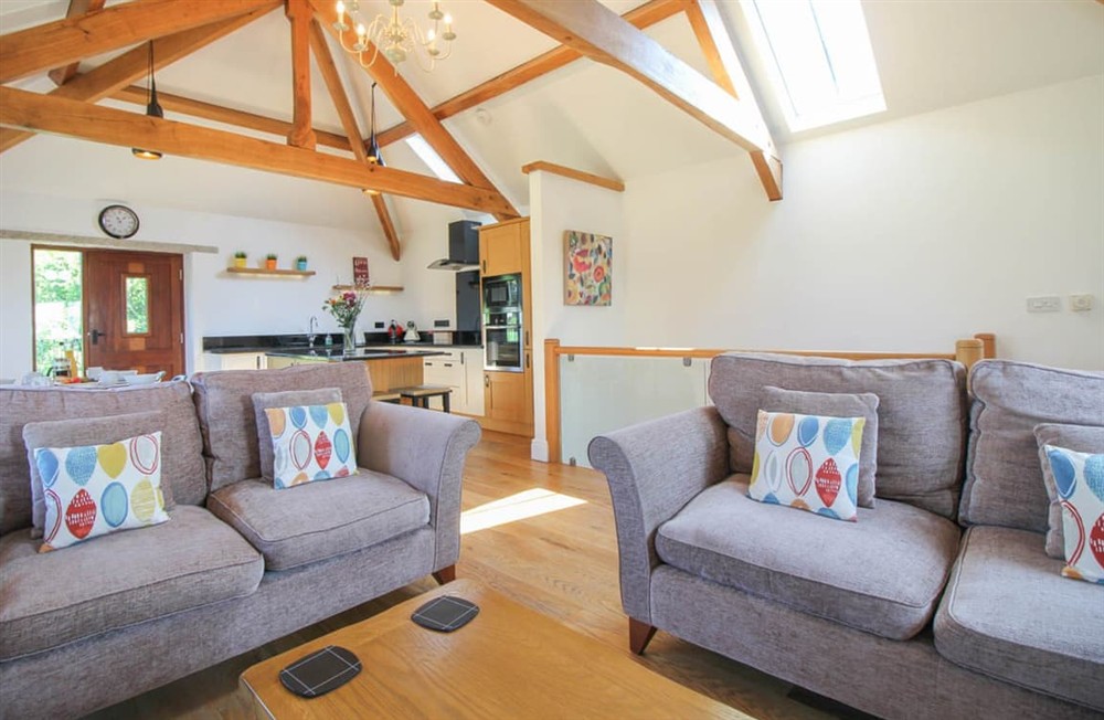 Living area at Roof Tops in Stratton near Bude, Cornwall
