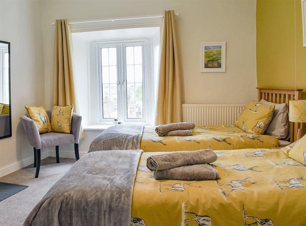 Twin bedroom at Rooftops in Grassington, North Yorkshire